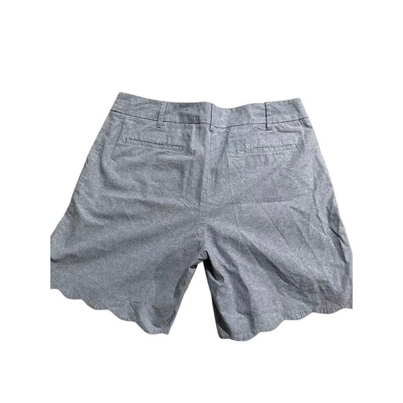 Size 12 Talbots blue ruffle edge shorts - Picture 2 of 4